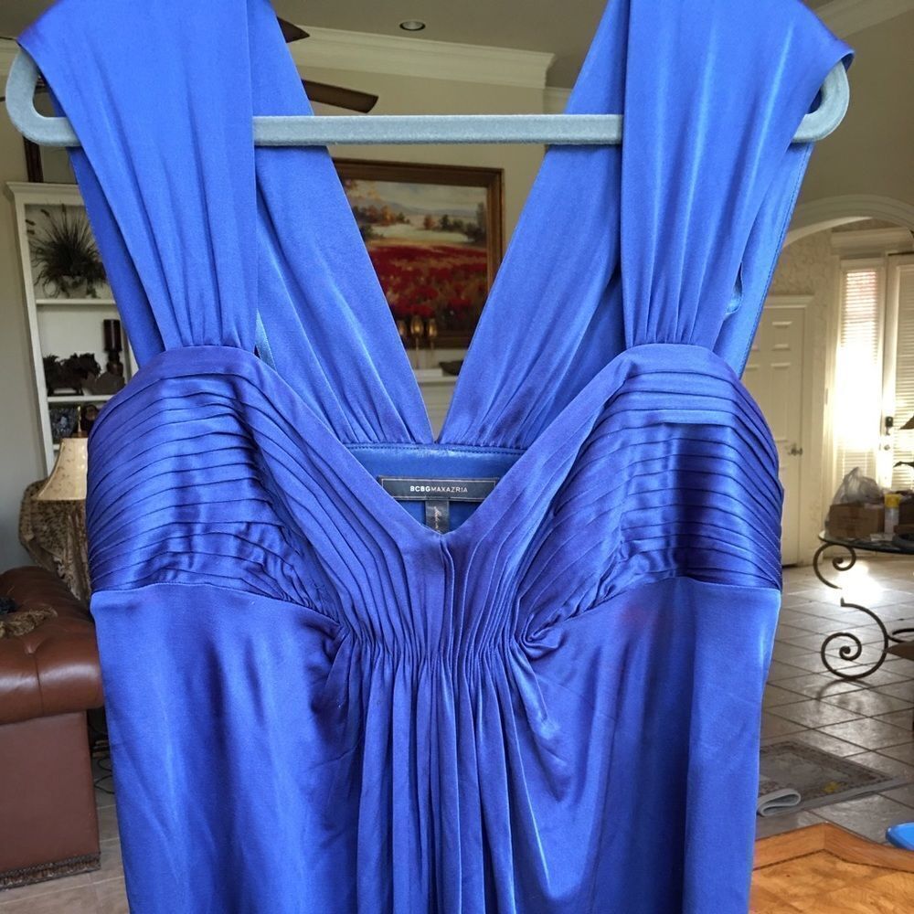 Bcbg max Royal Satin Pleated Luxury Tank! - Picture 1 of 8
